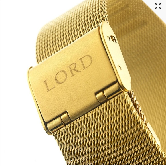 Lord Timepieces Mesh Gold Womens Watch - Picture 3 of 12